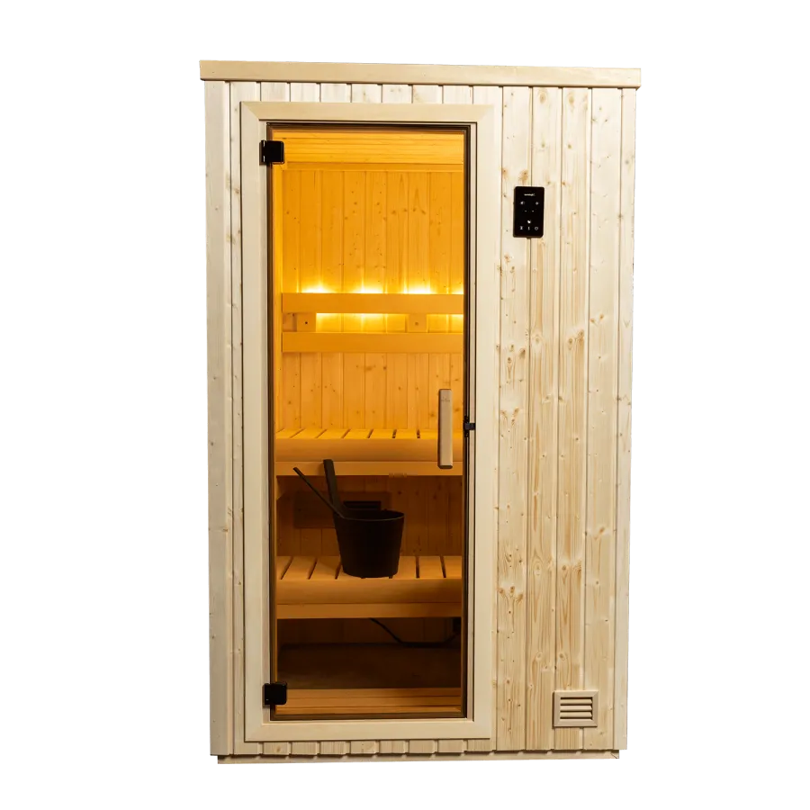 4 x 4 northstar indoor sauna front view